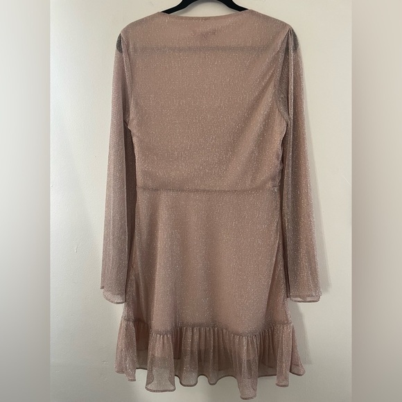 SAKS FIFTH AVENUE Ruffle Wrap Mini Dress - Picture 6 of 10